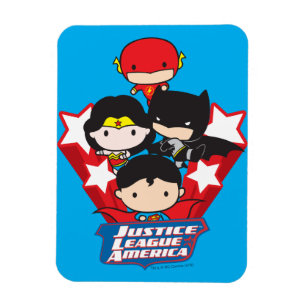 Magnet Flexible Les étoiles de la Chibi Justice League of America