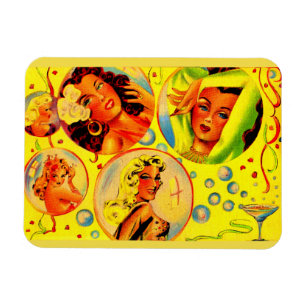 Magnet Flexible Les filles glamour des années 1940