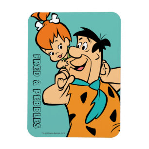 Magnet Flexible Les Flintstones   Fred et Flintstone de cailloux
