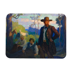 Magnet Flexible Les frères James au Missouri par N. C. Wyeth