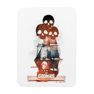 Magnet Flexible Les Goonies Pirate Ship Silhouette Graphique