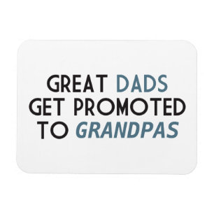 Magnet Flexible Les grands papas sont promus aux grands papas