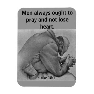 Magnet Flexible Les hommes devraient toujours prier Citation bibli