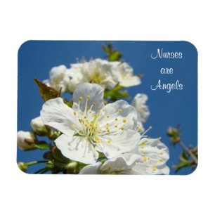 Magnet Flexible Les infirmières sont des aimants d'anges Fleurs de