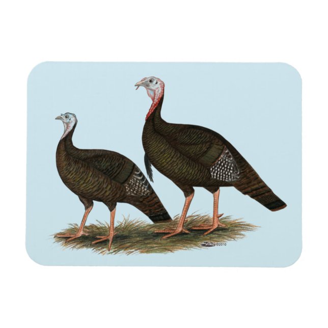Magnet Flexible Les Jeunes Filles de Turkeys (Horizontal)
