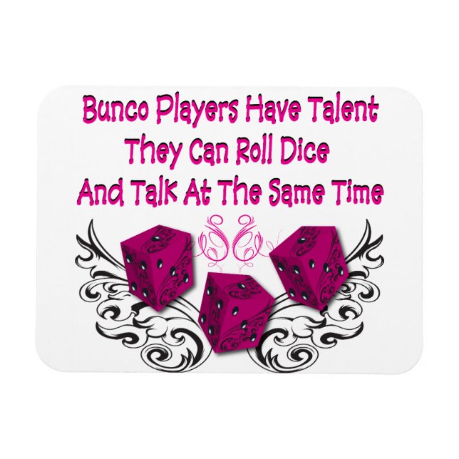 Magnet Flexible Les joueurs de Bunco ont un aimant de talent (Horizontal)