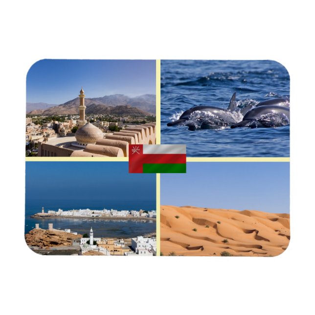 Magnet Flexible Les monuments du Sultanat d'Oman (Horizontal)