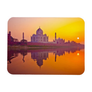Magnet Flexible Les monuments Taj Mahal au coucher du soleil