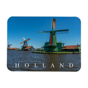 Magnet Flexible Les moulins à vent Holland regardent l'aimant frig
