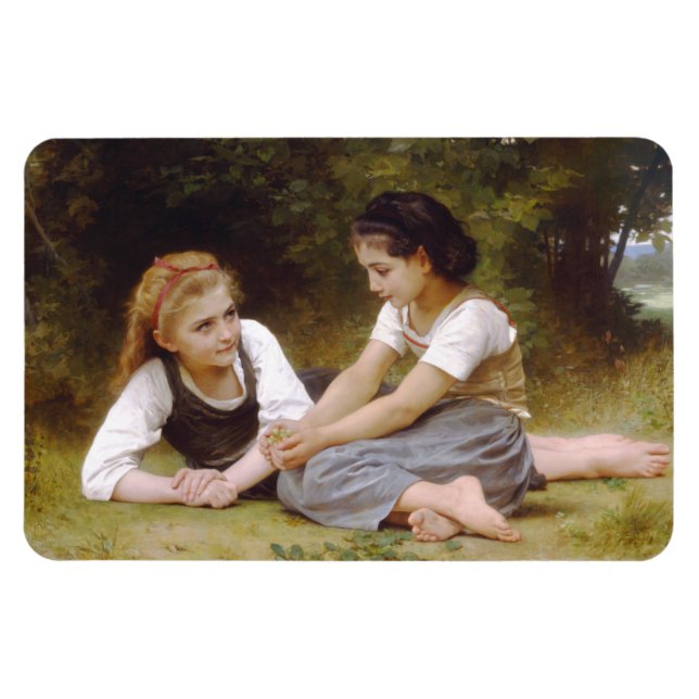 Magnet Flexible Les Noisettes : Les jeunes filles ramassent les no (Horizontal)