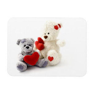 Magnet Flexible Les nounours ont un aimant de coeur Premium