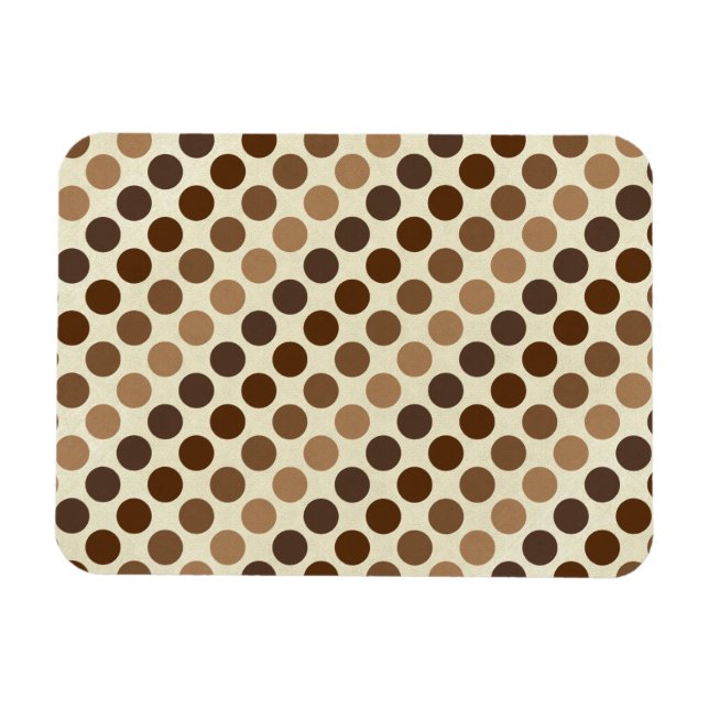 Magnet Flexible Les nuances des Pois Brown par Shirley Taylor (Horizontal)