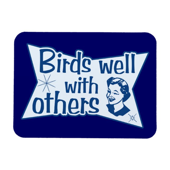 Magnet Flexible Les Oiseaux Bien Avec Les Autres (Horizontal)