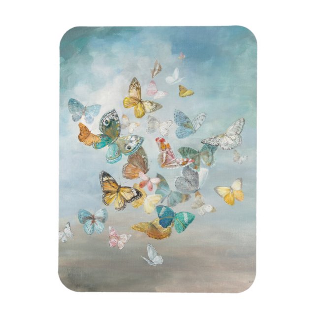 Magnet Flexible Les papillons dans les nuages (Vertical)