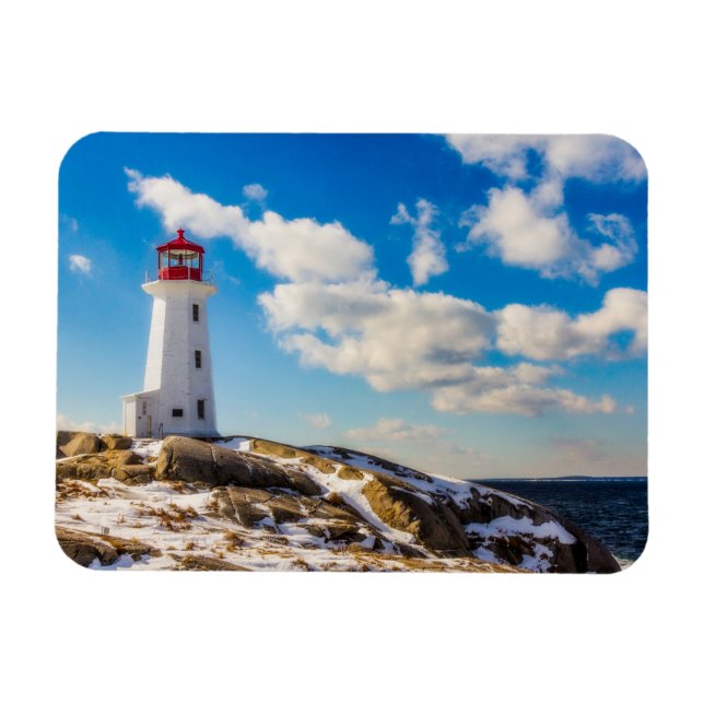 Magnet Flexible Les phares | Peggy's Cove Nouvelle-Écosse (Horizontal)