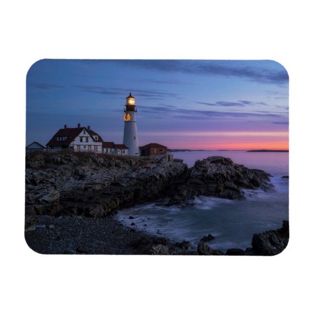 Magnet Flexible Les phares | Phare du Cap Elizabeth Maine (Horizontal)