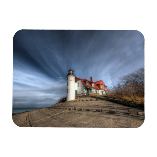 Magnet Flexible Les phares | Point Betsie Lake Michigan (Horizontal)