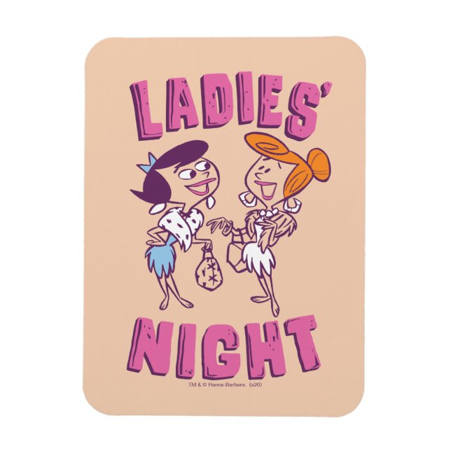 Magnet Flexible Les Pierrafeu | Betty & Wilma - La nuit des dames (Vertical)