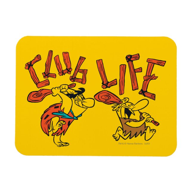 Magnet Flexible Les Pierrafeu | Fred & Barney - Club Life (Horizontal)