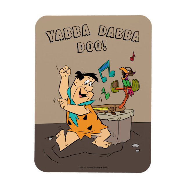 Magnet Flexible Les Pierrafeu | Fred Flintstone Dancing (Vertical)