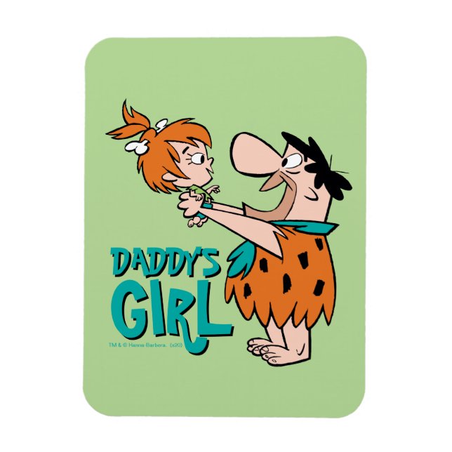 Magnet Flexible Les Pierrafeu | Fred & Pebbles - La fille de papa (Vertical)