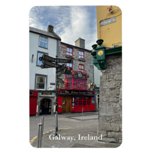 Magnet Flexible Les Rois Tête sur High Street à Galway, Irlande