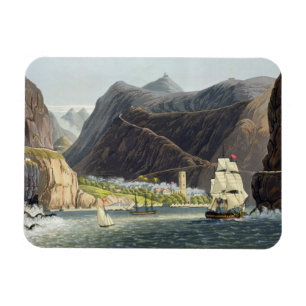 Magnet Flexible Les routes, Ste.Hélène, gravée par Robert Havel