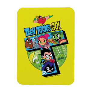 Magnet Flexible Les titans de l'adolescence vont ! collage de tour
