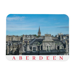 Magnet Flexible Les toits d'Aberdeen vue réfrigérateur aimant