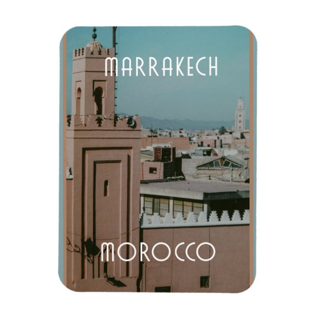 Magnet Flexible Les toits de Marrakech, Maroc (Vertical)