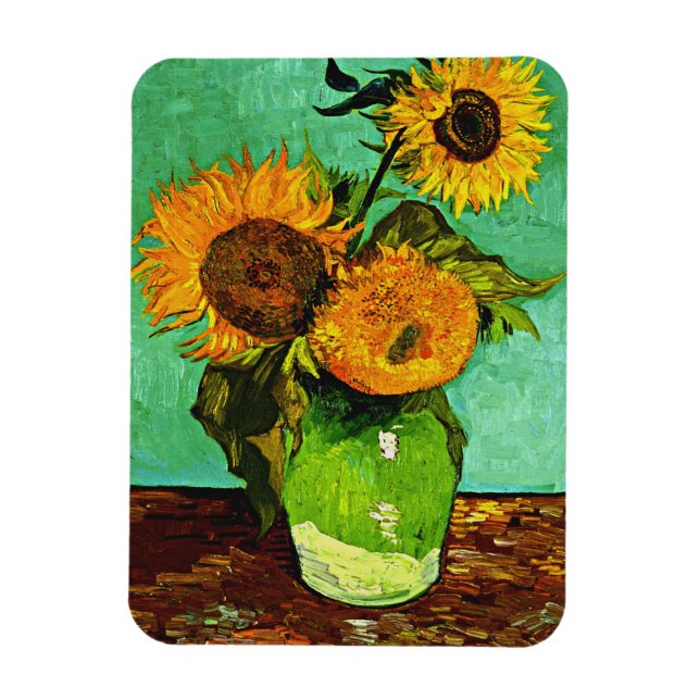 Magnet Flexible Les tournesols de Van Gogh (3) (Vertical)