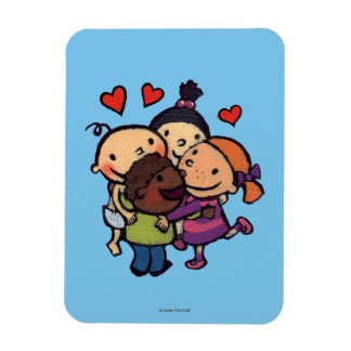 Magnet Flexible Leslie Patricelli Group Accroché avec des amis