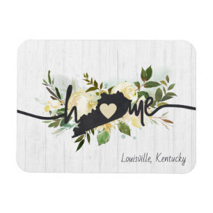 Magnet Flexible L'état du Kentucky a personnalisé votre ville à