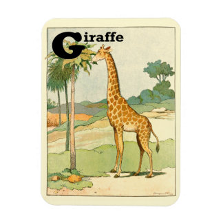 Magnet Flexible Lettre alphabet G pour Giraffe