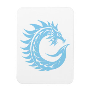 Magnet Flexible Lettre C de style dragon, alphabet du dragon, mono