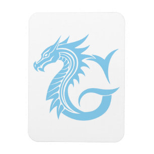 Magnet Flexible Lettre G de style dragon, alphabet du dragon, mono