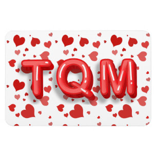 Magnet Flexible Lettres 3d de Red Heart Confetti Te Quiero Mucho