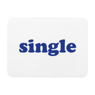 Magnet Flexible lettres bleues "simples" blanches