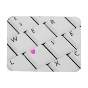 Magnet Flexible Lettres d'amour clavier informatique