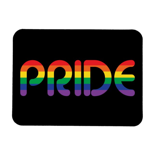 Magnet Flexible Lettres de ballon Rainbow Pride (Horizontal)