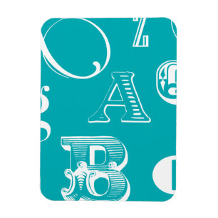 Magnet Flexible Lettres décoratives sur l'arrière - plan bleu