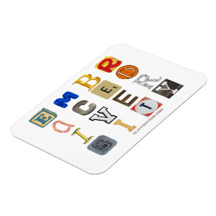 Magnet Flexible lettres découpées pour embrasser la diversité de S