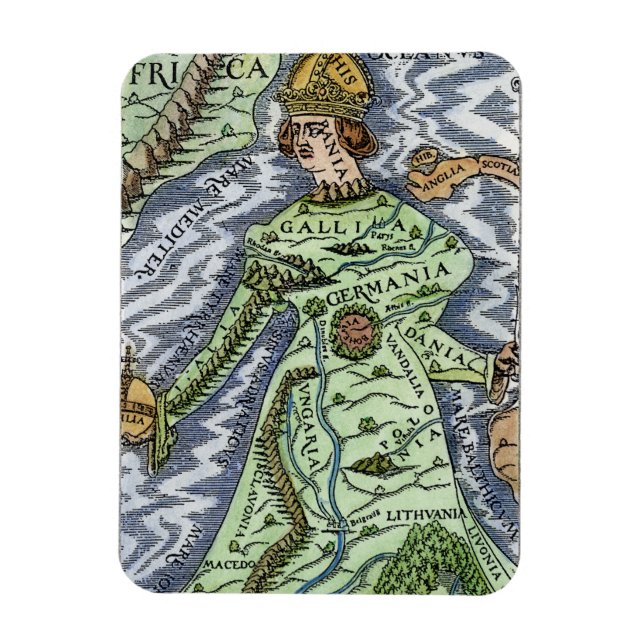 MAGNET FLEXIBLE L'EUROPE EN REINE, 1588 (Vertical)