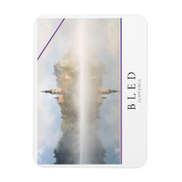 Magnet Flexible Levée de soleil de Foggy au lac Bled