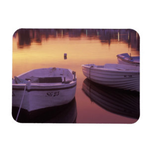 Magnet Flexible Lever de soleil sur le port de Stari Grad avec des