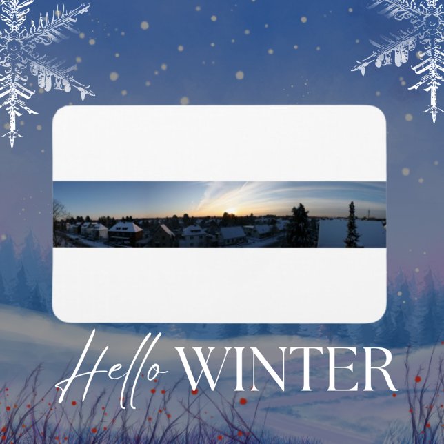 Magnet Flexible Leverkusen hiver Panorama aube (Créateur téléchargé)