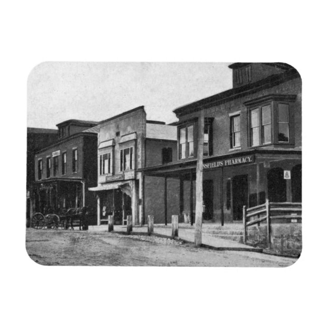 Magnet Flexible L'histoire du Massachusetts de Pepperell (Horizontal)