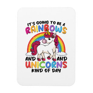 Magnet Flexible licorne arc-en-ciel drôle mignonne