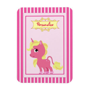 Magnet Flexible "Licorne rose "