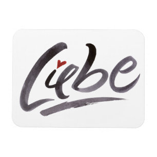 Magnet Flexible LIEBE Love Hertz Schoneschrift Letters